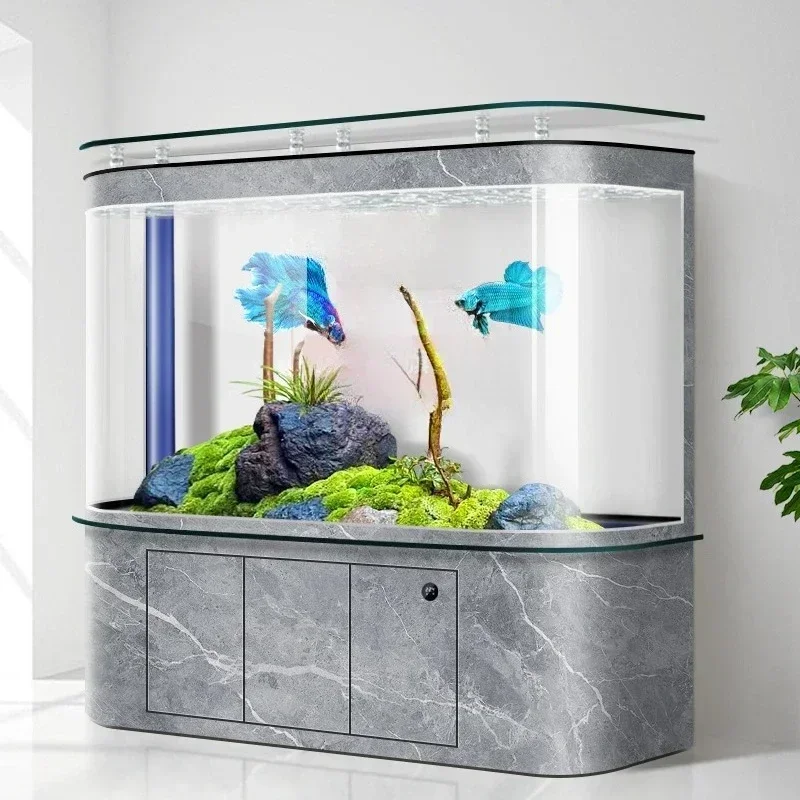 Aquarium Fishland - 어항 거실 아치형 수조 무수 바닥필터
