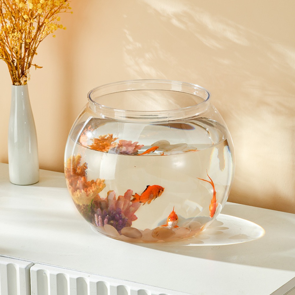 홈데코 투명 원형 어항 플라스틱 소형 어항 크리에이티브 - Aquarium Fish In Bowl 리뷰 및 가격