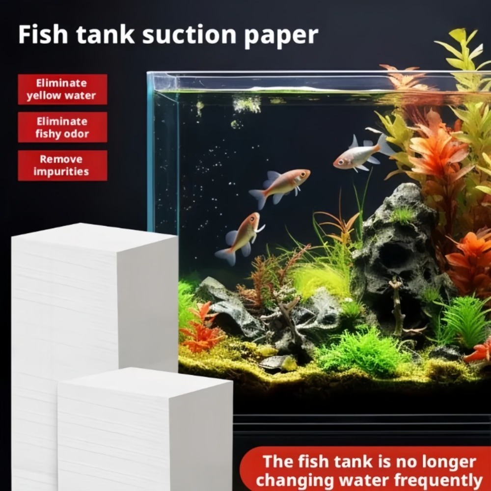 50pcs 물고기 탱크 불순물 제거 종이 부직포 황변  - Aquarium Fish Yellow 리뷰 및 가격