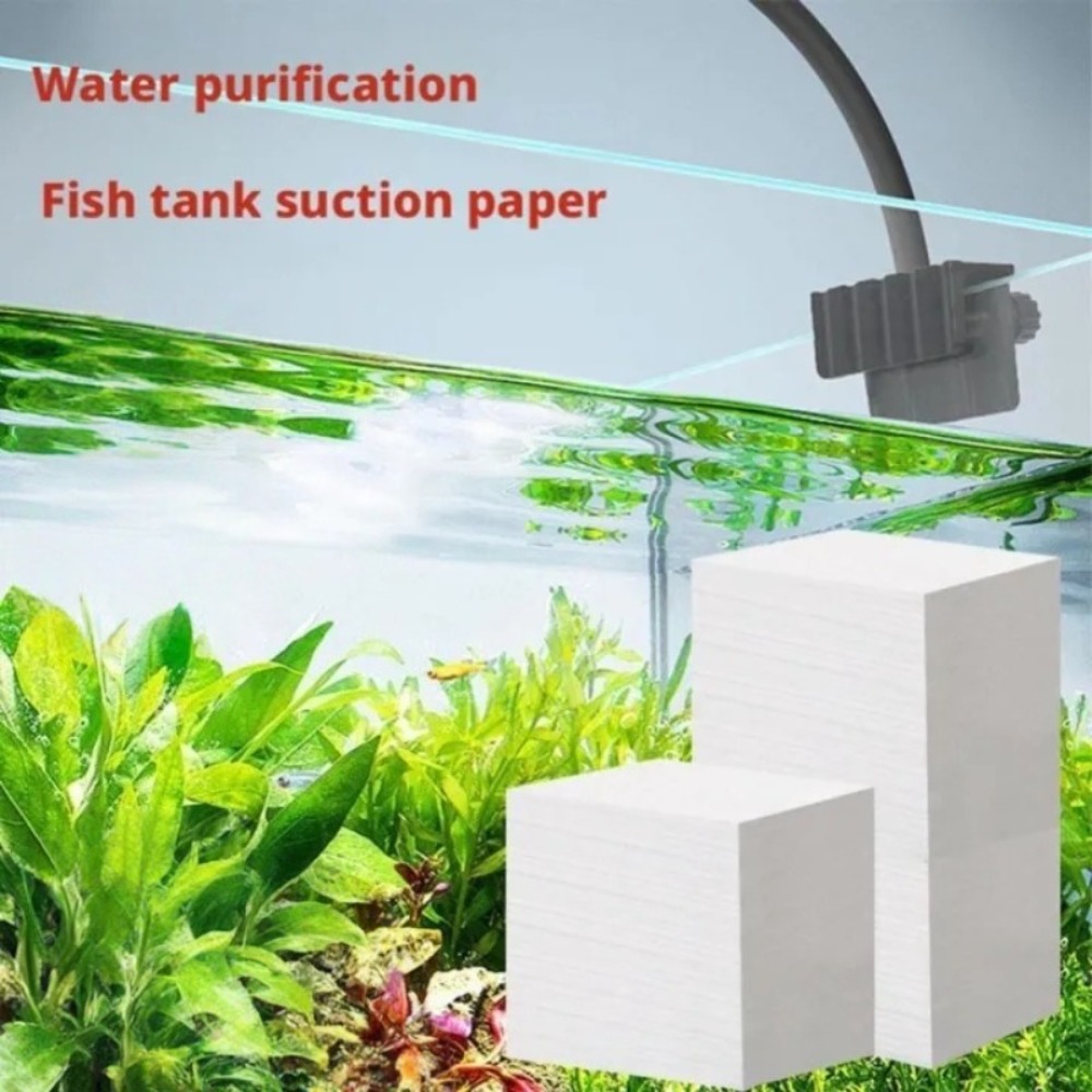 50pcs 물고기 탱크 불순물 제거 종이 부직포 황변  - Aquarium Fish Yellow 리뷰 및 가격