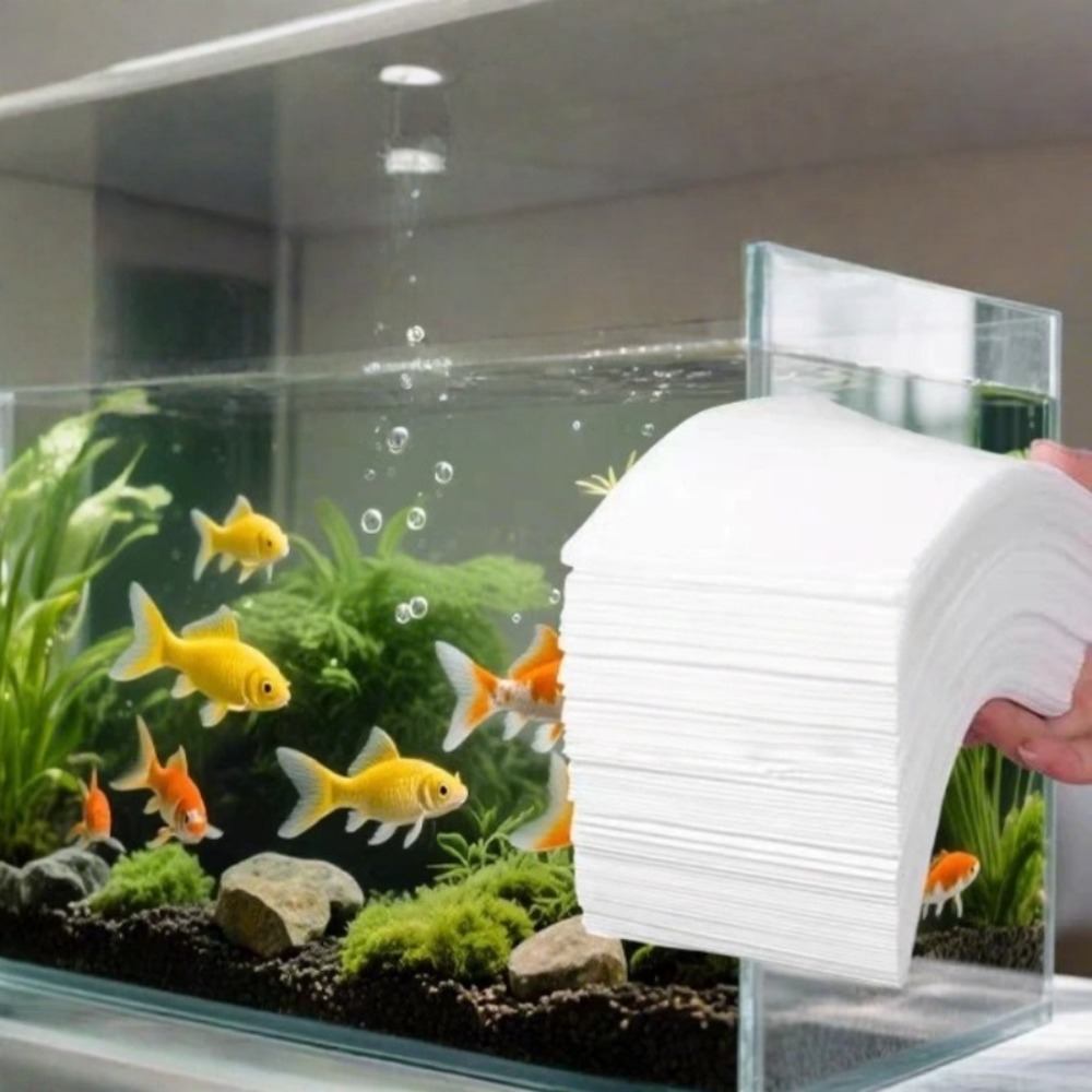 50pcs 물고기 탱크 불순물 제거 종이 부직포 황변  - Aquarium Fish Yellow 리뷰 및 가격