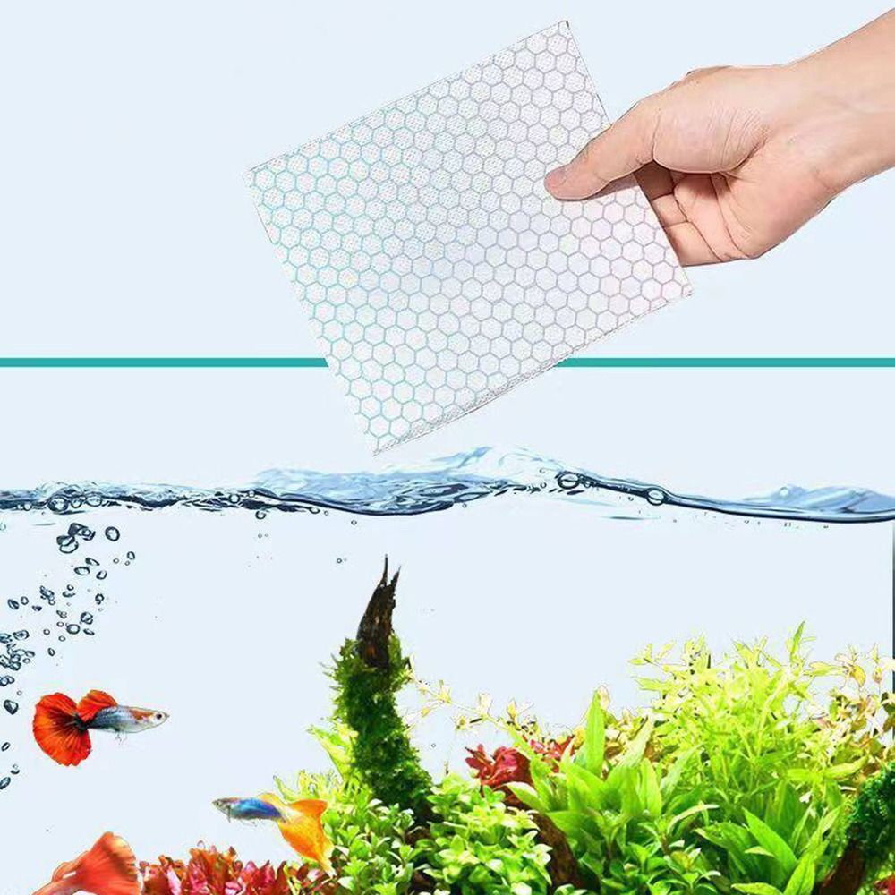 100pcs 다기능 수족관 흡수성 종이 필터 수족관 물 - Aquarium Fish Yellow 리뷰 및 가격