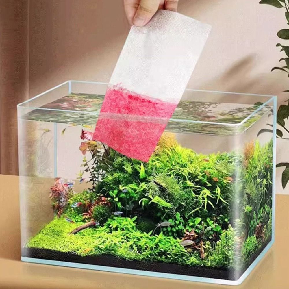 100pcs 다기능 수족관 흡수성 종이 필터 수족관 물 - Aquarium Fish Yellow 리뷰 및 가격
