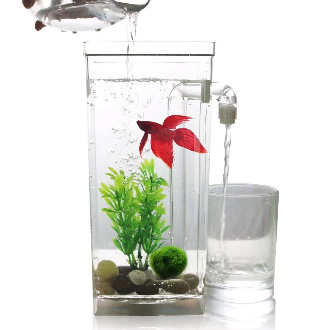 게으른 무료 물 변경 데스크탑 물고기 탱크 미니 크리  - Aquarium Fish Goldfish 리뷰 및 가격