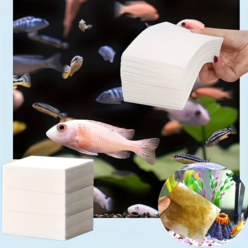 50개/300개입 수족관용 색상 흡수 필터 시트, 물고 - Aquarium Fish Yellow 리뷰 및 가격