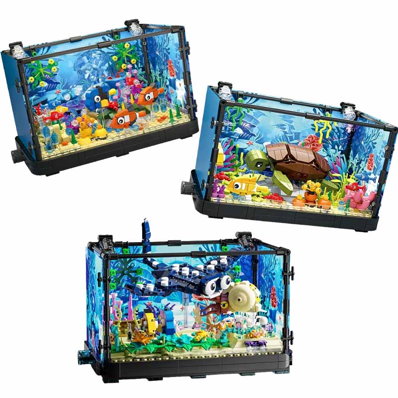 조명이 포함된 어항 빌딩 블록 세트, 수족관, 해양 거 - Aquarium Fish Lego 리뷰 및 가격