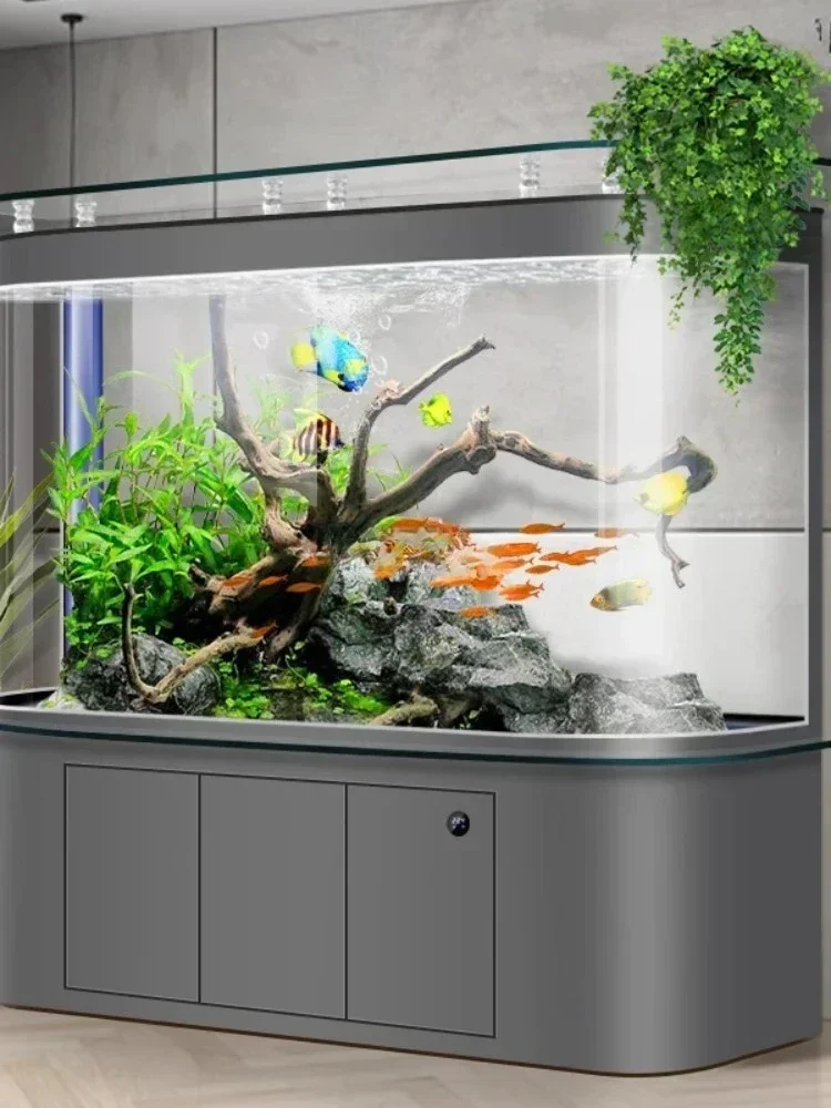 어항 거실 아치형 수조 무수 바닥필터 지능형 상륙생태 - Aquarium Fishland 리뷰 및 가격