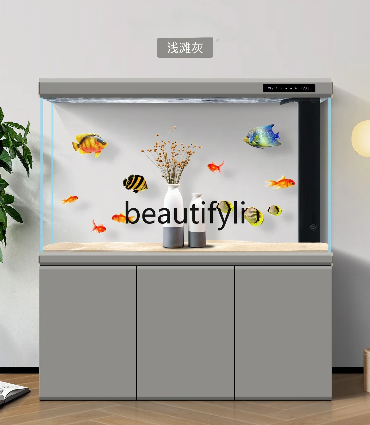 어항 대형 바닥 필터 초백색 수족관 지능형 생태 분할  - Aquarium Fishland 리뷰 및 가격