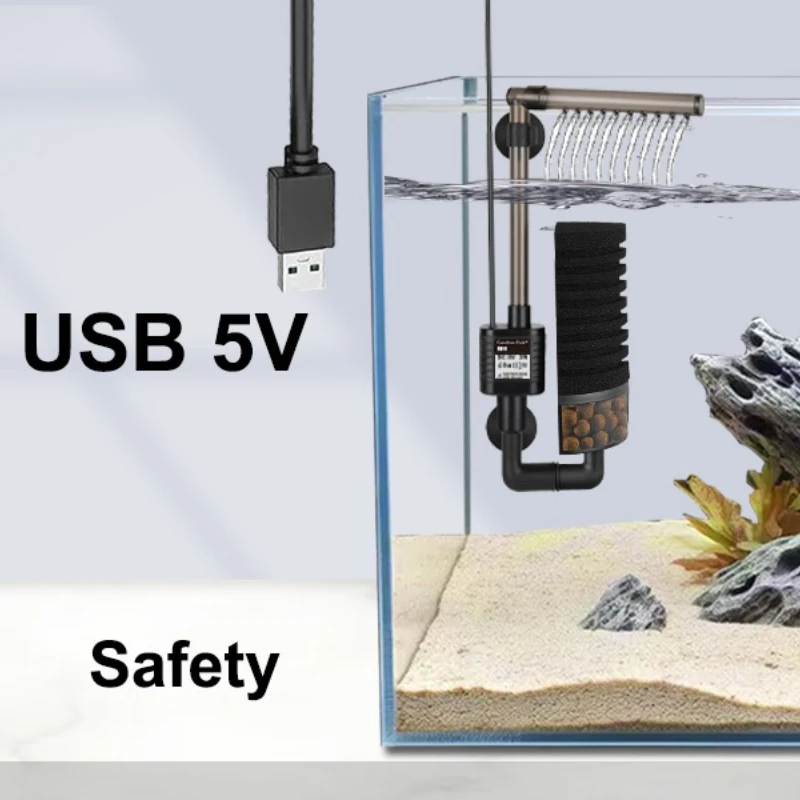 조용한 수족관 필터 USB 바이오 스펀지 어항 버블 필 - Aquarium Fish In Bowl 리뷰 및 가격