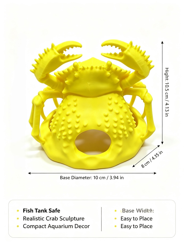 물고기와 수초를 위한 게 모양의 수족관 장식품, 물고기 - Aquarium Fish Yellow 리뷰 및 가격