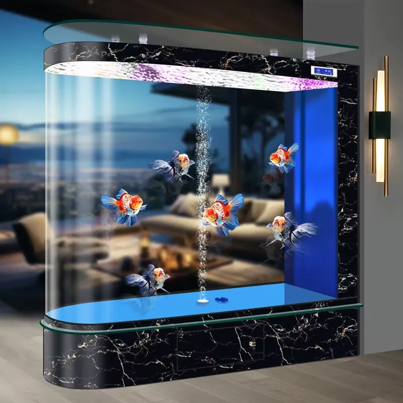 2026년형 새로운 거실용 대형 바닥 산소 유리 가정용 - Aquarium Fishland 리뷰 및 가격