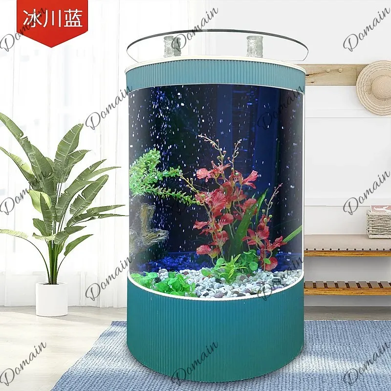 B80 반원형 유럽식 거실 어항 소형 가정용 생태 무수 - Aquarium Fishland 리뷰 및 가격