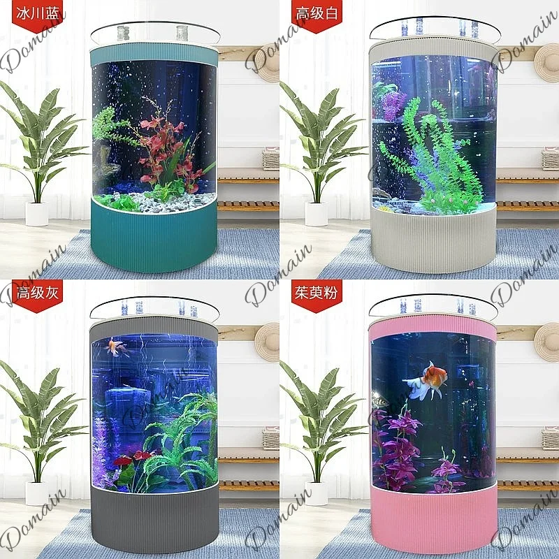 B80 반원형 유럽식 거실 어항 소형 가정용 생태 무수 - Aquarium Fishland 리뷰 및 가격