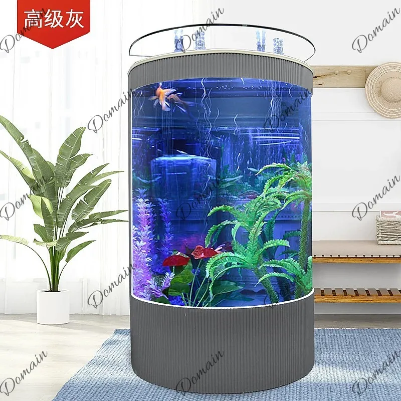 B80 반원형 유럽식 거실 어항 소형 가정용 생태 무수 - Aquarium Fishland 리뷰 및 가격