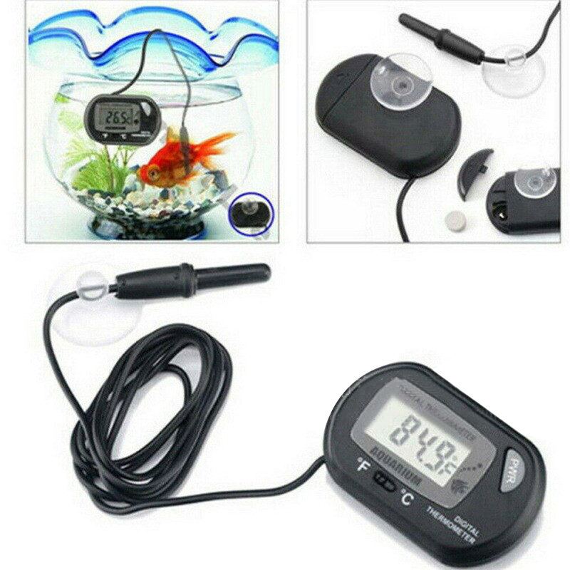 1PC 58*37mm 물고기 탱크 디지털 온도계, 노란 - Aquarium Fish Yellow 리뷰 및 가격