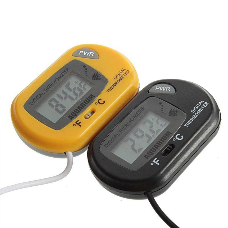 1PC 58*37mm 물고기 탱크 디지털 온도계, 노란 - Aquarium Fish Yellow 리뷰 및 가격
